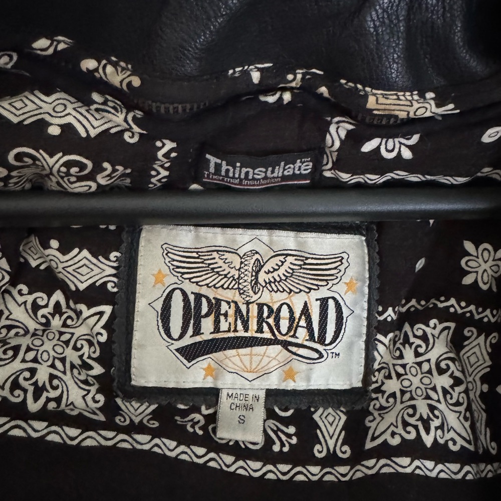 Open Road Brands Black Leather Jacket